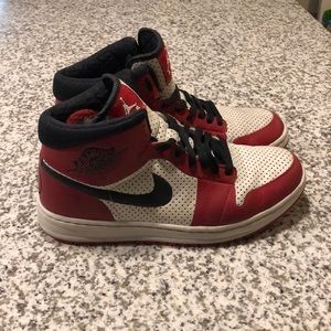 Nike Air Jordan Red Black White Size 9 Sneaker